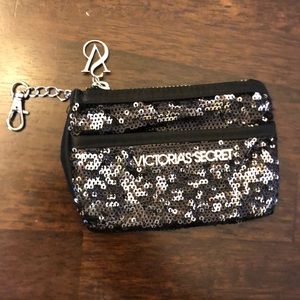 Victoria Secret coin and card wallet sequin